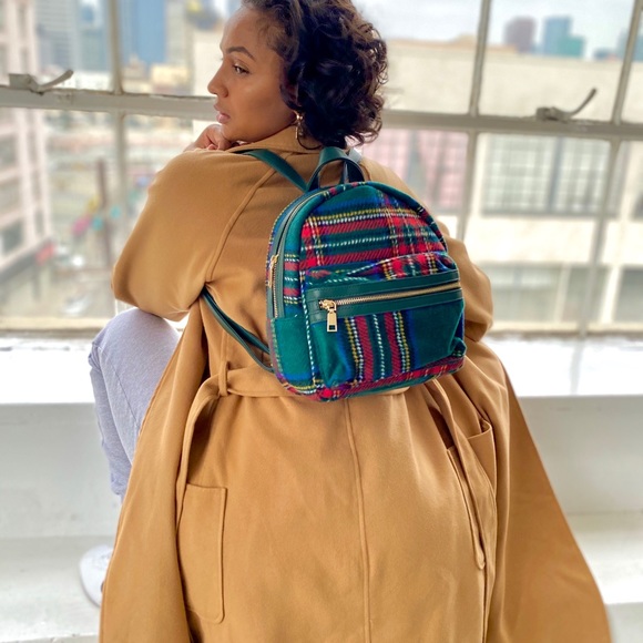 Plaid Backpack - Picture 2 of 3